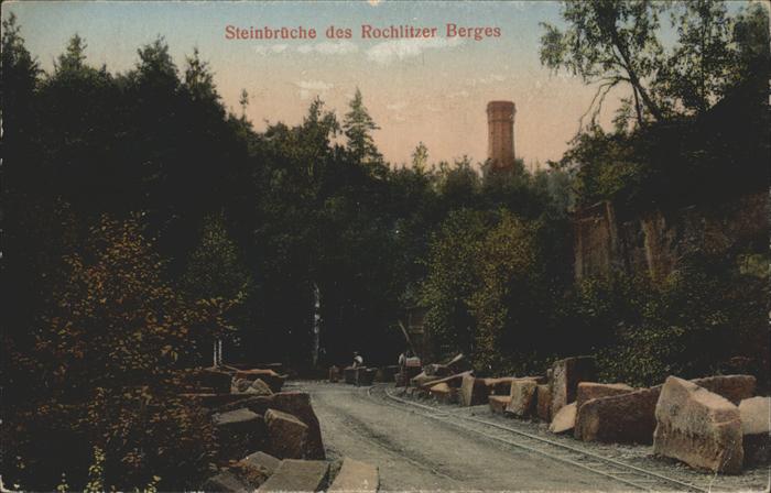Rochlitz Sachsen Turm und Steinbrüche des Rochlitzer Ber
