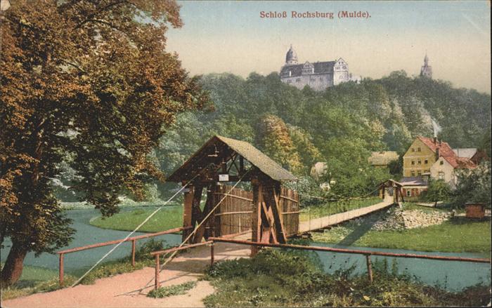 Rochsburg Schloss mit Hängebrücke