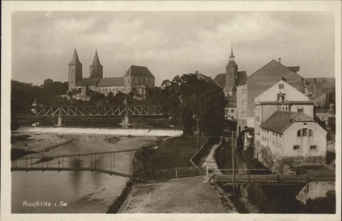 Rochlitz Sachsen Schloss Mulde Brücke