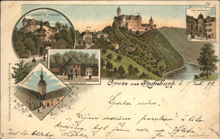 Rochsburg Schloss Eingang Thorhaus Treppenhaus Pu