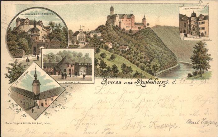 Rochsburg Schloss Eingang Treppenhaus Pulverturm