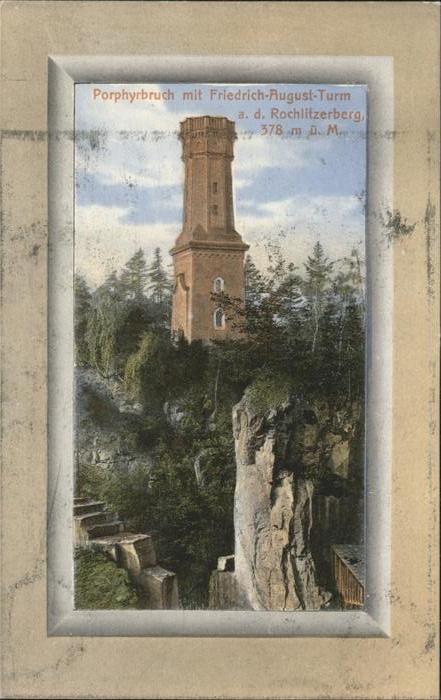 Rochlitz Sachsen Porphyrbruck mit Friedrich August Turm