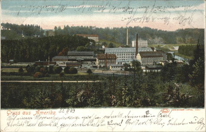 Amerika Sachsen Ortsansicht