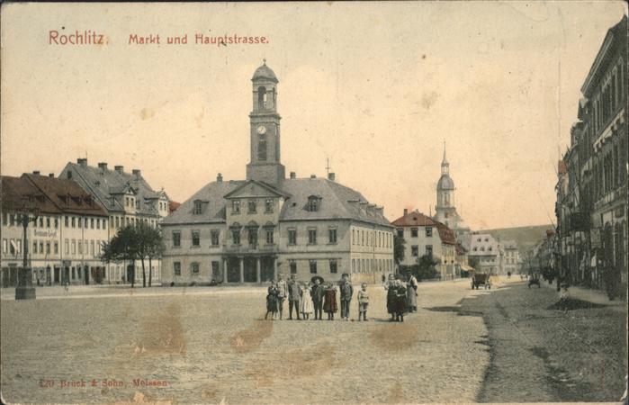 Rochlitz Sachsen Markt Hauptstrasse Rathaus