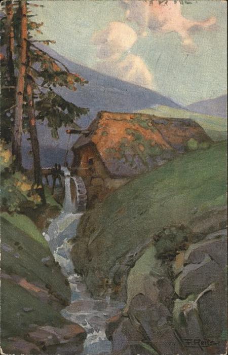 Reiss Fritz Nr. 1 Herbst im Schwarzwald Wassermühle
