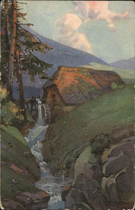 Reiss Fritz Nr. 1 Herbst im Schwarzwald Wassermühle