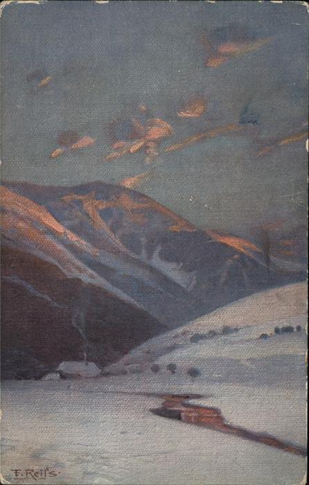 Reiss Fritz Nr. 14 Winter im Schwarzwald Elchlepp-V