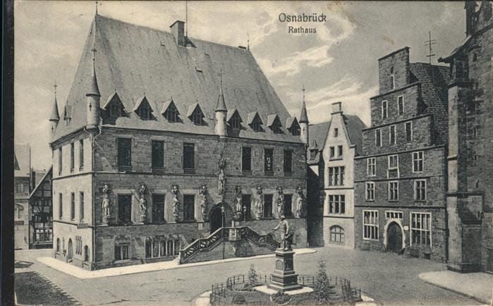 OSNABRueCK CITY Rathaus Brunnen