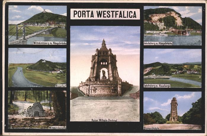 Porta Westfalica Wittekindsberg Hängebrücke Jakobsberg W