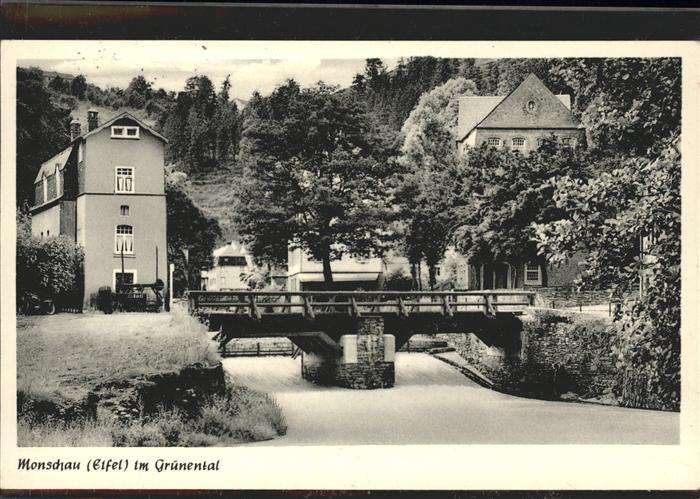 Monschau Montjoie NRW Im Gruenental Bruecke