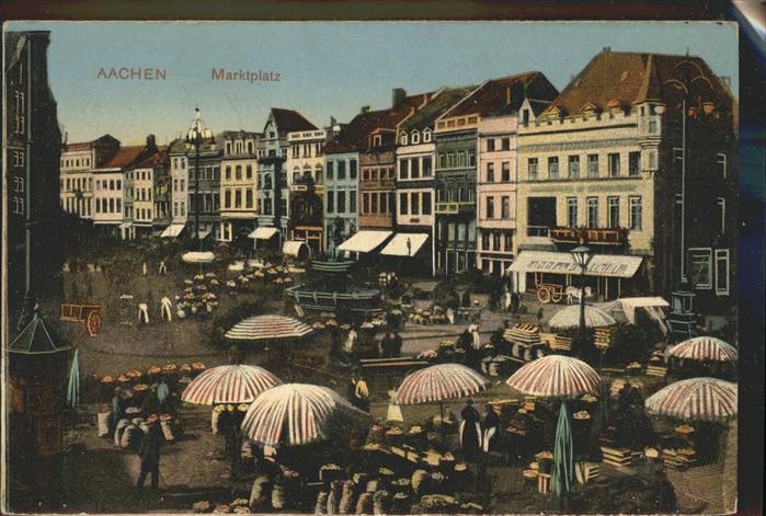 AACHEN NRW Marktplatz Feldpost
