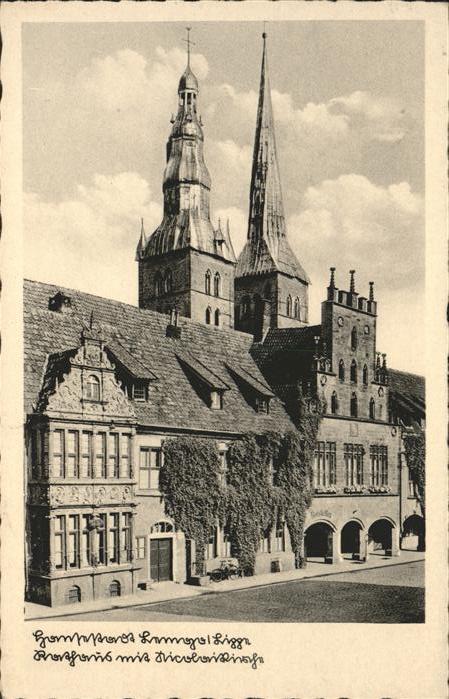 Lemgo Lippe NRW Rathaus mit Nicolaikirche