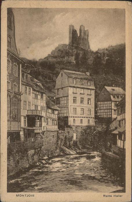 Montjoie Monschau Ruine Haller