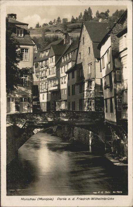 Monschau Montjoie NRW An der Friedrich Wilhelm Bruecke