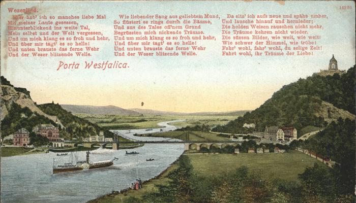 Porta Westfalica Panorama Weserlied