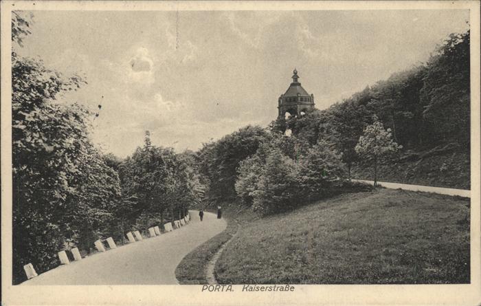 Porta Westfalica Kaiserstrasse Denkmal Feldpost