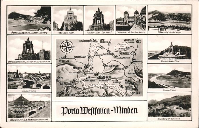 Minden Westfalen Kaiser Wilhelm Denkmal Porta Westfalica