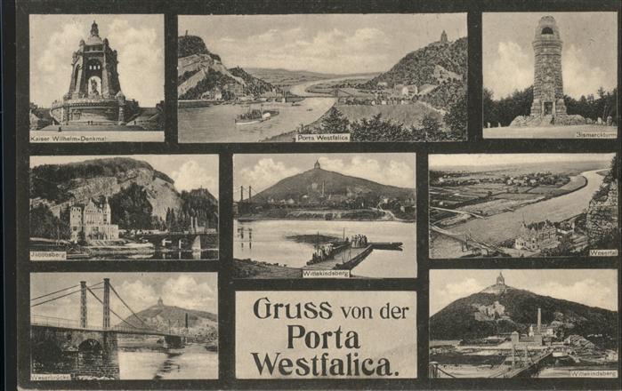 Porta Westfalica Wittekindsberg Hängebrücke Jakobsberg W