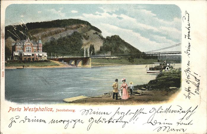 Porta Westfalica Jacobsberg Hängebrücke