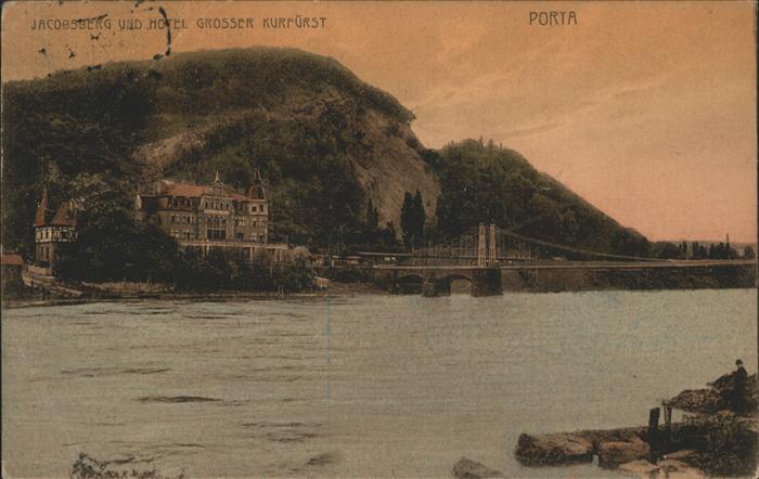 Porta Westfalica Jacobsberg mit Hotel Grosser Kurfürst