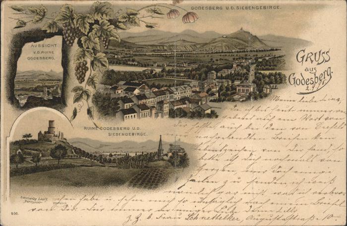 Godesberg Bad Panorama Ruine Godesberg Siebengebirge