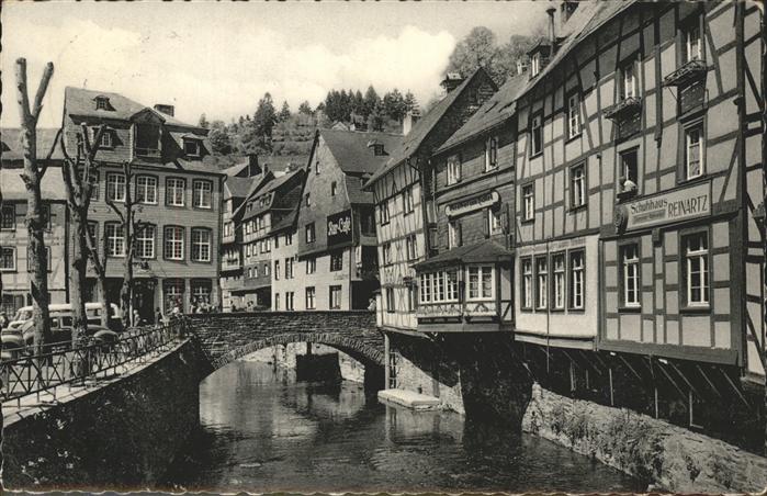 Monschau Montjoie NRW Rurpartie mit Friedrich Wilhelm Bruecke