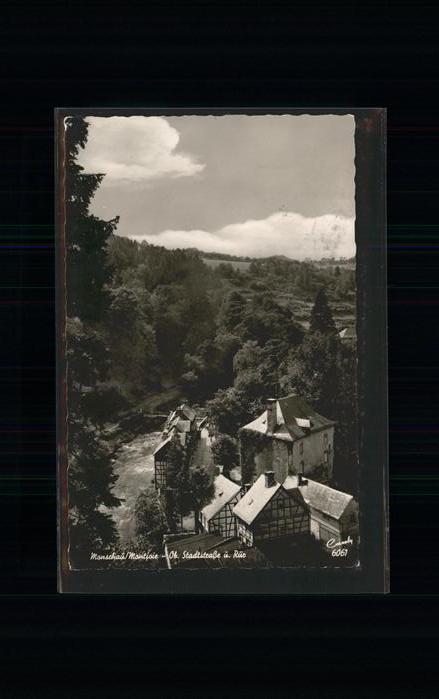 Monschau Montjoie NRW Ortsblick