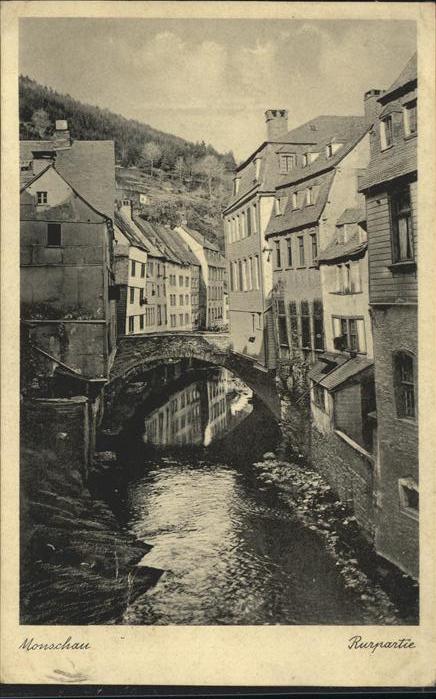 Monschau Montjoie NRW Rurpartie Bruecke