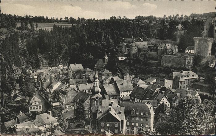 Monschau Montjoie NRW mit Burg und Jugendherberge