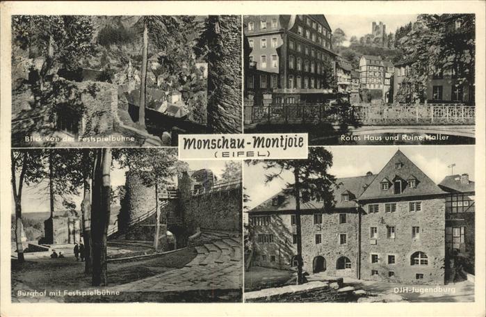 Monschau Montjoie NRW Festspielbuehne Rotes Haus Ruine Haller Burghof DJH Jugend