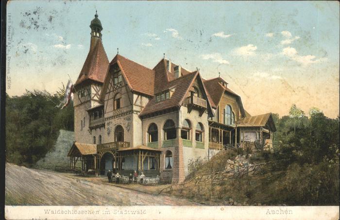 AACHEN NRW Waldschloesschen im Stadtwald