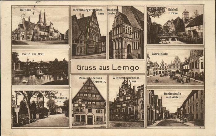 Lemgo Lippe NRW Hexenbuergermeisterhaus Rathaus Nicolaikirche Klippermannsches H