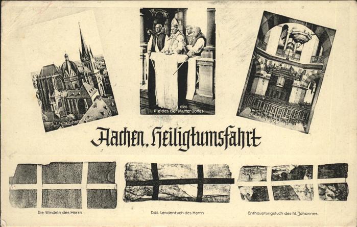 AACHEN NRW Aachener Dom Kleid der Mutter Gottes Dom Inneres