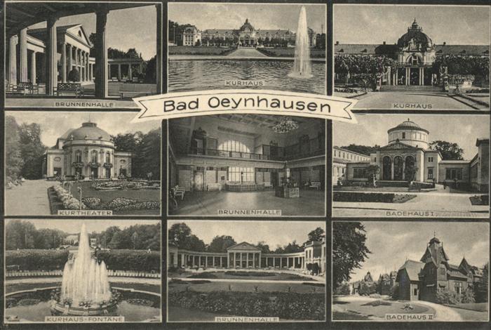 Bad Oeynhausen Brunnenhalle Badehaus Kurhaus Fontäne K