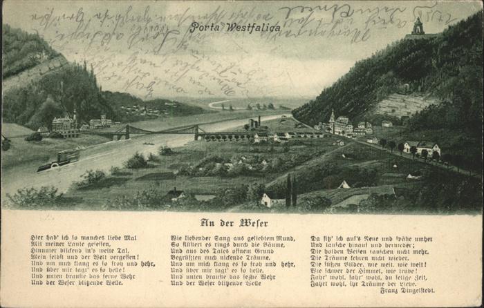 Porta Westfalica Panorama Weserlied