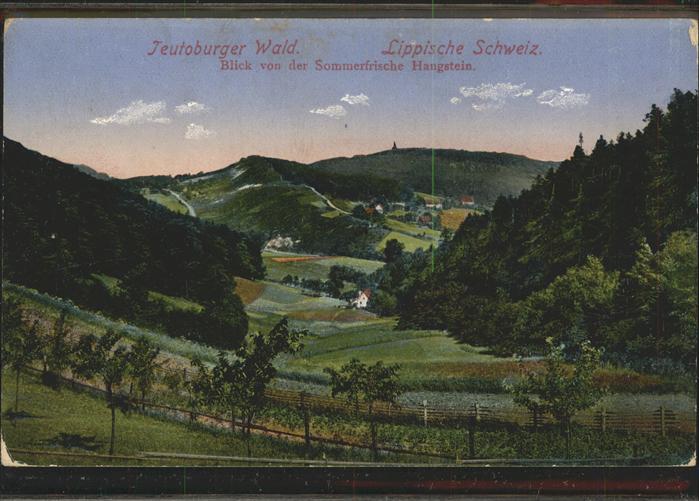 Teutoburgerwald Lippische Schweiz Blick vom Hangstein