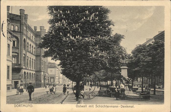 DORTMUND  CITY Ostwall mit Schuechtermann Denkmal