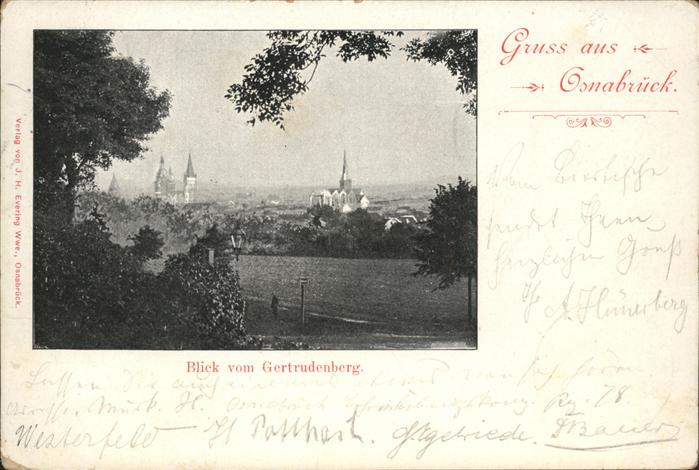 OSNABRueCK  CITY Blick vom Gertrudenberg