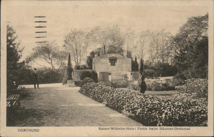 DORTMUND CITY Kaiser Wilhelm Hain Baeumer Denkmal Feldpost