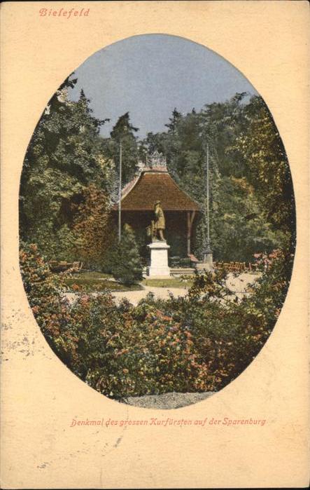 BIELEFELD  CITY Sparenburg Denkmal Gr. Kurfuerst