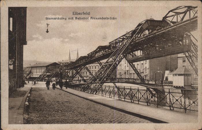 Elberfeld Wuppertal Bismarcksteg Bahnhof Alexanderbrücke