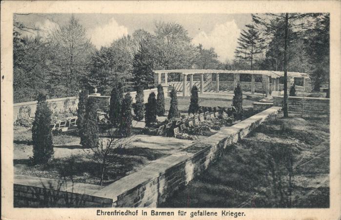 Barmen Wuppertal Ehrenfriedhof