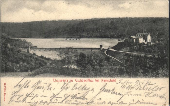 REMSCHEID NRW Talsperre Eschbachthal