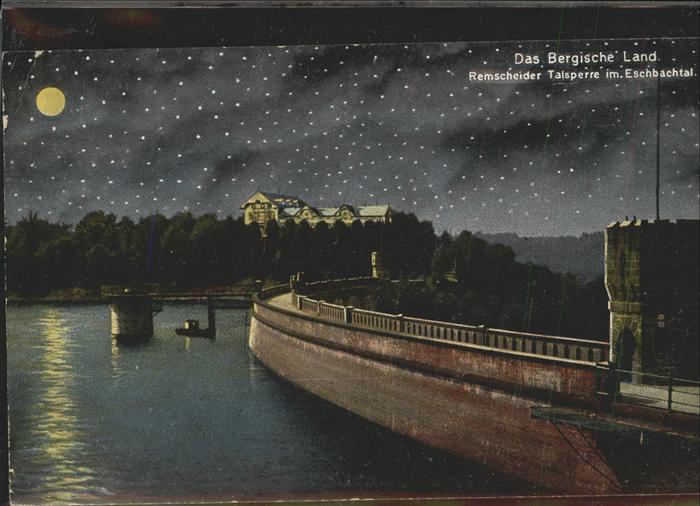 REMSCHEID NRW Talsperre bei Nacht