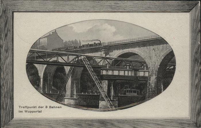 WUPPERTAL NRW Treffpunkt der 3 Bahnen