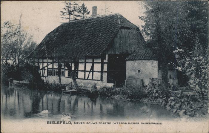 BIELEFELD  CITY Sieker Schweizpartie Westfaelisches Bauernhaus