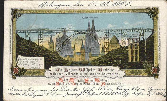 SOLINGEN NRW Kaiser Wilhelm-Bruecke