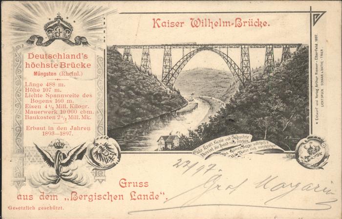 Muengsten Kaiser Wilhelm-Brücke