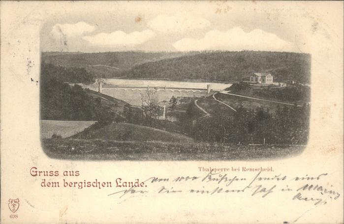 REMSCHEID NRW Talsperre