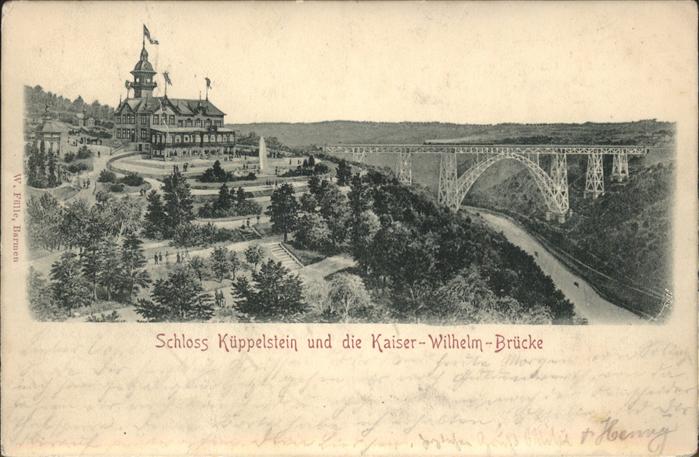 REMSCHEID NRW Schloss Kueppelstein Kaiser-Wilhelm-Bruecke